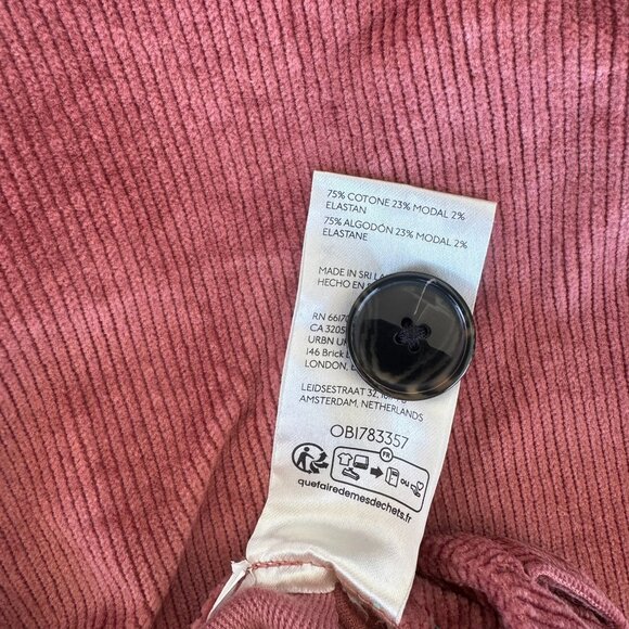 New Anthropologie The Colette Corduroy Full-Length Wide Leg Pants 25P Petites - Picture 8 of 11